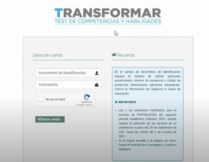 Paso-1-ingreso-a-la-web-1 inscripciones examen transformar