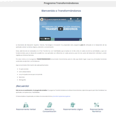 transformandonos programa nivelacion transformar