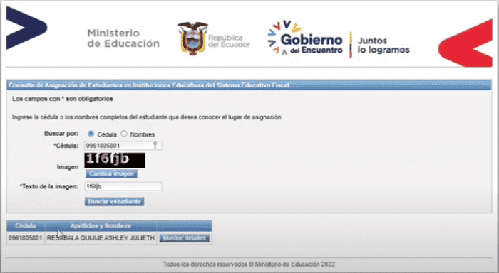 Paso 4 ingreso de cedula
