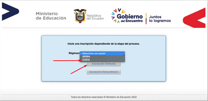 inscripciones en linea ministerio de educacion