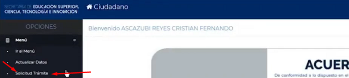 Paso-5-solicitud-de-tramite registro de titulos extranjeros senescyt